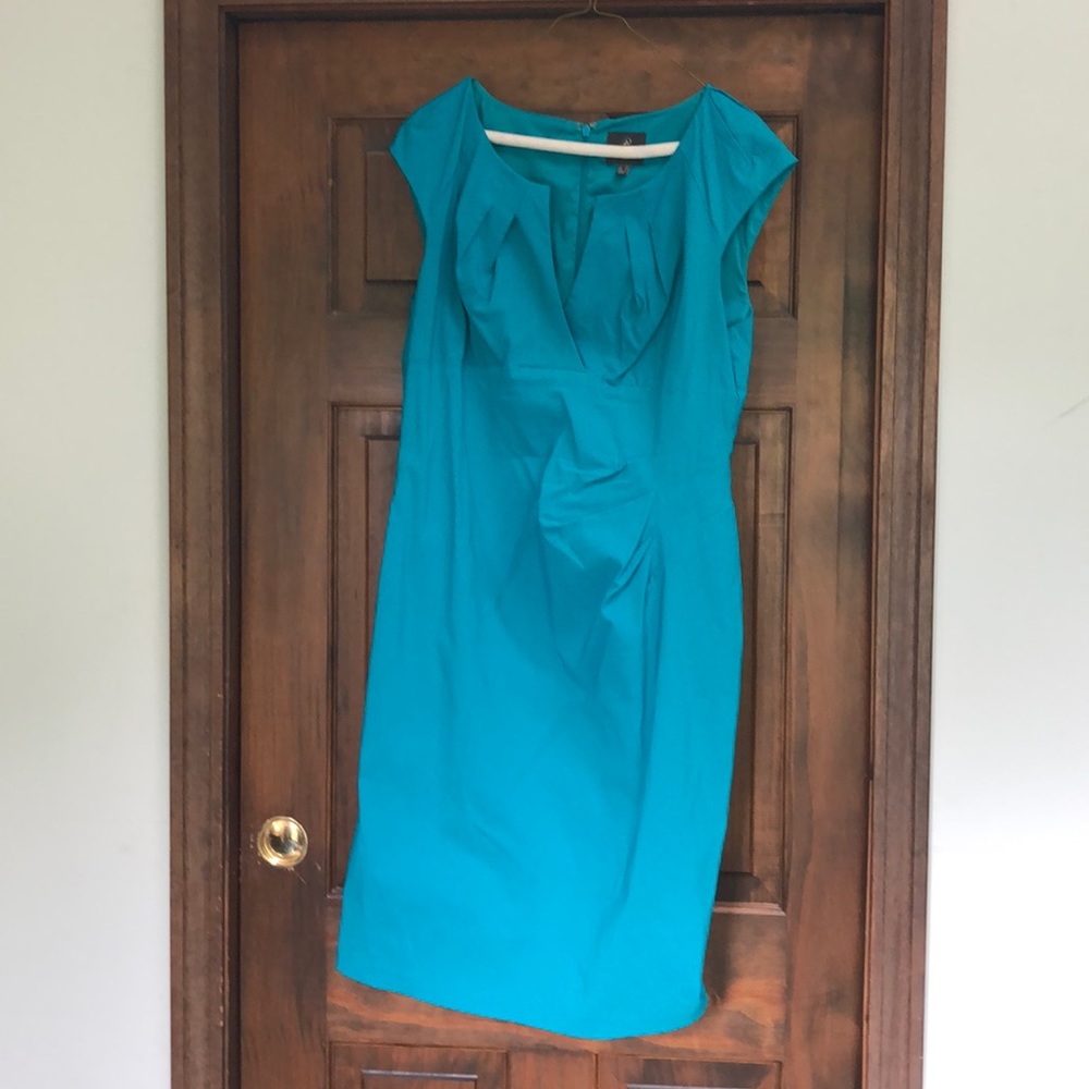 Blue knee length party dress